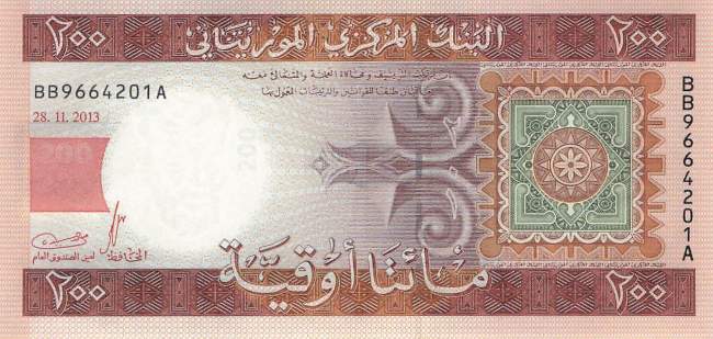 Mauretanien p17 200 Ouguiya 2013